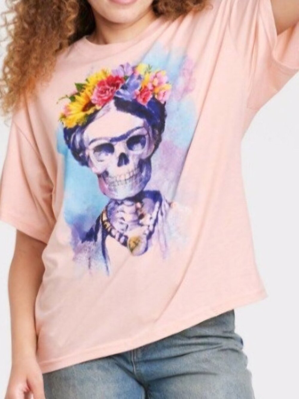 Frida Kahlo by Jerry Leigh Sugar Skull T-Shirt Medium